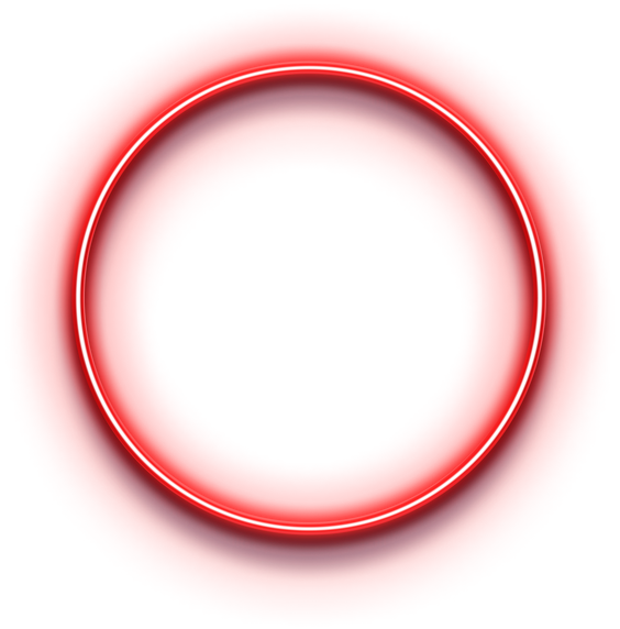Neon Circle Red